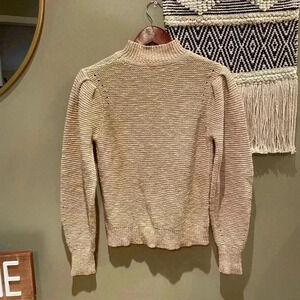 LUSH TAUPE TAN KNOT SWEATER S